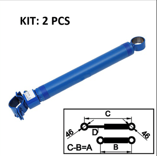 Überladebrücken Plateau Hydraulikzylinder 205 mm