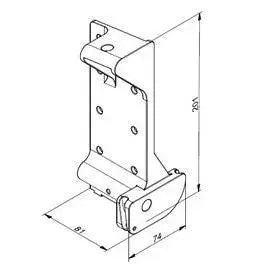 universal bodenbeschlag links rechts 735kg