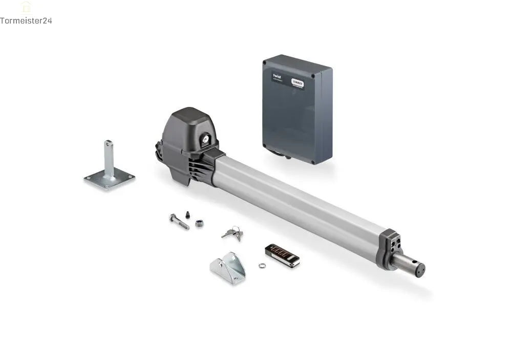 Drehtorantrieb Sommer twist ML – 1-flügelig, 660 N, 300 kg, 130°, Funkempfänger SOMup4, DST-A24 Steuerung Marantec