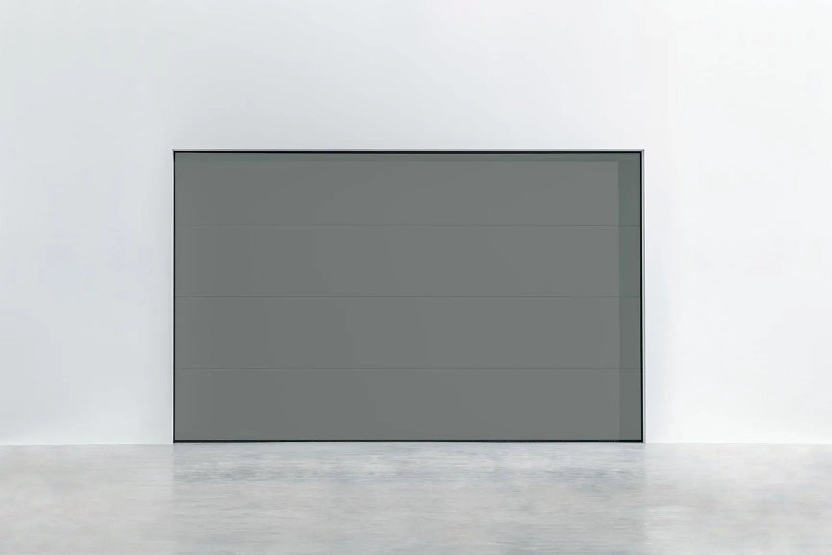 Garagentor SATIN Plano RAL 9007 Graualuminium – glatte Oberfläche in modernem Grauton