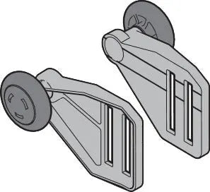 Rollenhalter RH024 links, RAL 9002