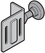 Rollenhalter oben mit Laufrolle Beschlag L, BL
