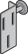 Rollenhalter RH030, links, RAL 9002