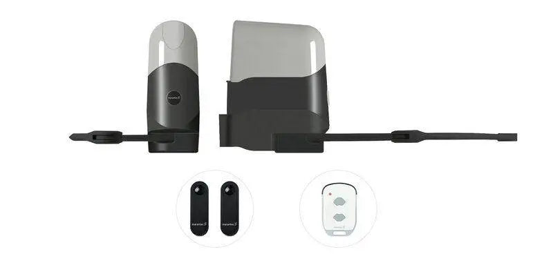 Marantec Gelenkarmantrieb-Set für 2-flügelige Drehtore bis 2,3 m inkl. 1 x Handsender, 1 x Einweglichtschranke Marantec