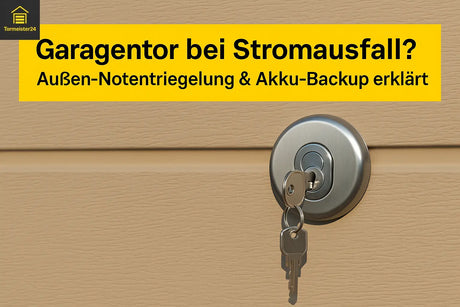 Nahaufnahme 13 mm Schloss-Zylinder der Notentriegelung