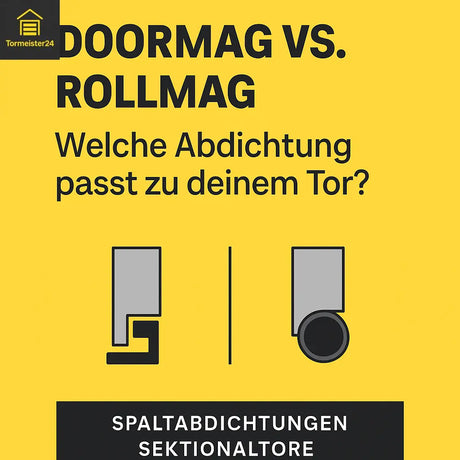 Vergleich Sektionaltor-Abdichtung und Rolltor-Abdichtung