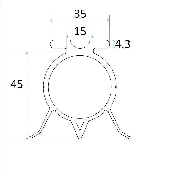 Skizze Crawford Bodengummi
