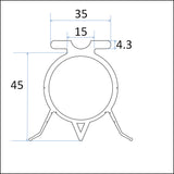 Skizze Crawford Bodengummi