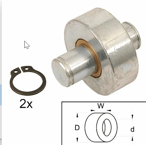Rolle Stützfuß komplett Überladebrücke STKVN