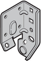 Aufsetzstück T rechts RAL 9002