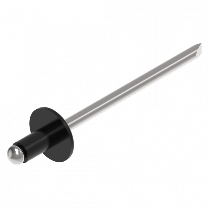 Blindniete 3,2 x 6 mm Schwarz ALU/STAHL Schweighöfer Tore