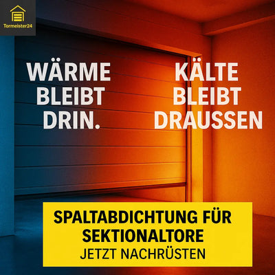 Montagefreundliche Rolltorabdichtung – flexibel, kürzbar und magnetisch.