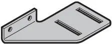 Stütze Rollenbock 1 re RAL9002