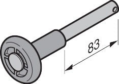 Laufrolle, oben Typ GS (Beschlag H)