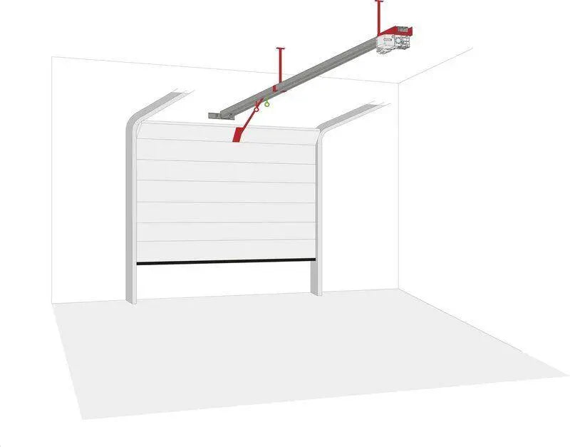 Marantec Set Sektionaltore bis 30 m² (50 Hz), 230 V-AC Motor, 80 Nm, 45 min-1, AWG, mit Frequenzumrichtersteuerung CS 320 FU Marantec
