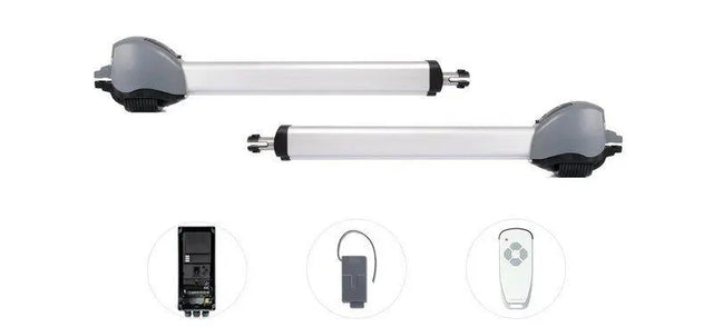 Comfort 515 L Drehtorantrieb Set für 2-flügelige Tore

Marantec Comfort 515 L mit Handsender Digital 572

Drehtorantrieb mit 868 MHz Funk von Marantec

Torantrieb für zweiflügelige Drehtore 3,5 Meter

Comfort 515 L Steuerung Control X.82

Montageset Comfort 515 L für Einfahrtstore

Marantec Drehtormotor Comfort 515 L Detailansicht

Komplettset Comfort 515 L für Drehtore