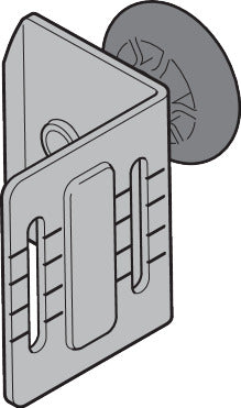 Rollenhalter RH022, RAL 9002 (für L-Beschlag)