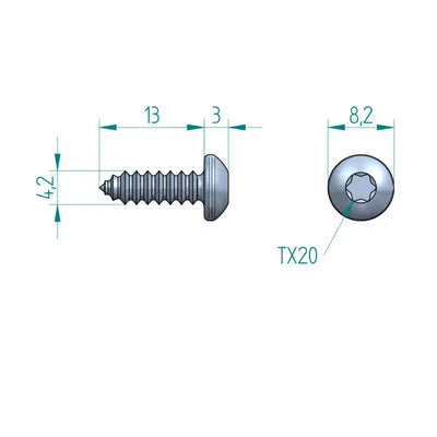 Schraube 4.2 x 13 Torx Schweighöfer Tore