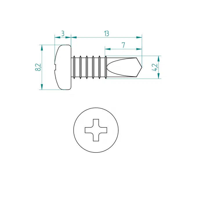 Selbstbohrend Schraube 13 mm Schweighöfer Tore