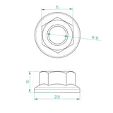 Sperrzahnmutter M10 Edelstahl Schweighöfer Tore